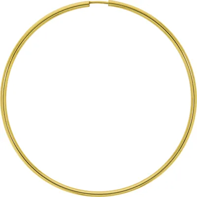 Zdjęcie produktu dla Kolczyki kółka V 333/- żółte złoto, błyszczące 60 mm
