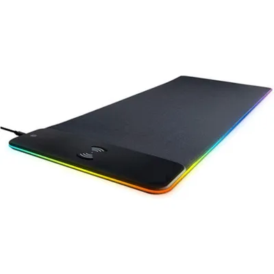 Produktbild von RGB Gaming-Mauspad 800×300×4 mm , 17 Lichtmodi, 15 W Qi Wireless Schnellladung, wasserdicht, rutschfest, USB Plug & Play, für PC, Gaming & Büro