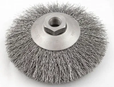 Image de Brosse conique de fil pour meuleuse M14 120 mm
