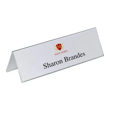 Obrázok produktu pre DURABLE Tischnamensschild 105/210x297mm transp 25 Stück
