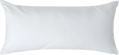 Produktbild von HOMESCAPES Kopfkissenbezug Fadendichte 200 Weiss, 40 x 80 cm