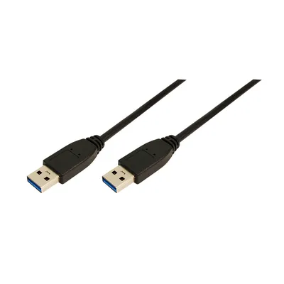 Image de Logilink USB Kabel A -> A St/St  3.00m schwarz