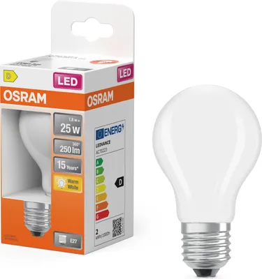 Obrázok produktu pre OSRAM 4099854466151 LED žiarovky, klasický tvar žiarovky 1,8 W 250 lm