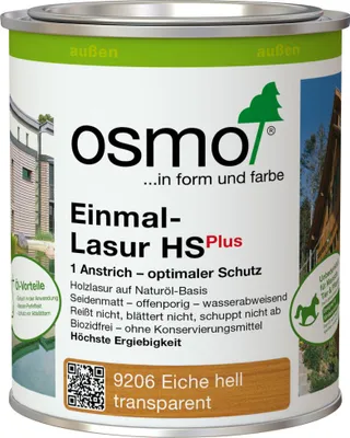 Produktbild von Osmo Einmal-Lasur HS Plus 750 ml eiche hell