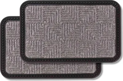 Produktbild von Astra Fußmatte Außen BORDER STAR 2ER SET Silber 40 x 60 cm