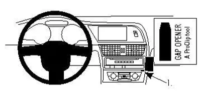 Produktbild von Brodit ProClip Fahrzeughalter 854063 - Winkelbefestigung - Audi S4 Avant 08-15, Audi S4 Limo 08-15, Audi S5 07-16 und weitere