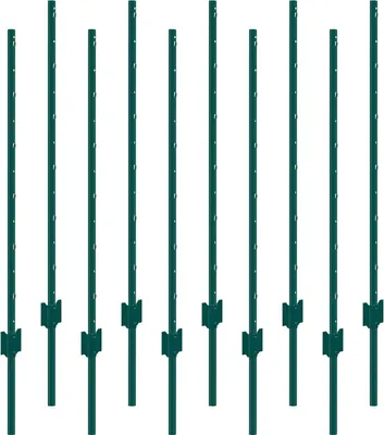 Produktbild von 4 Fuß Zaunpfosten 10er-Pack T-Pfosten Hochleistungs-Metallzaunpfosten Grün
