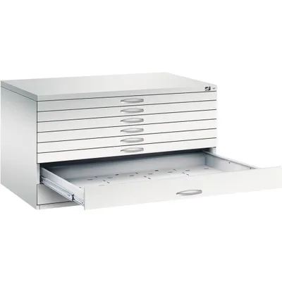 Produktbild von CP 7200 Planschrank lichtgrau 8 Schubladen 135,0 x 96,0 x 76,0 cm