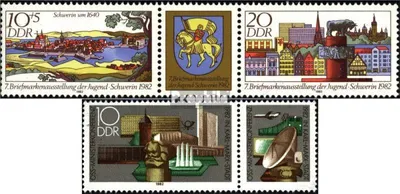 Produktbild von Briefmarken DDR 1982 Mi WZd541,WZd546 (kompl.Ausg.) postfrisch Briefmarkenausstellung der Jugend