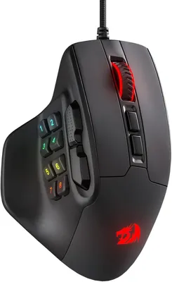 Obrázok produktu pre Redragon M811 Aatrox MMO herná myš, 15 programovateľných tlačidiel, drôtová RGB myš s ergonomickým úchopom, 10 bočných makro tlačidiel, softvér