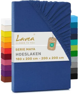 Produktbild von Famanu Spannbettlaken 100% Baumwolle - Königsblau, 180 x 200 cm