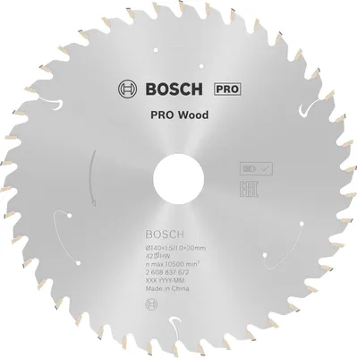 Obrázok produktu pre Bosch 2608837672, Drevo, 14 cm, 2 cm, karbid volfrámu – špička, 10500 ot/min, Bosch