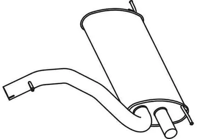 Produktbild von VEGAZ VOS-193 Endschalldämpfer für VOLVO V60 (155, 157) Auspuff