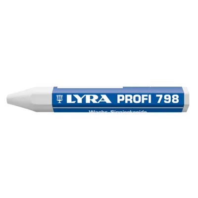 Produktbild von LYRA Wachskreide 798 Sechskantform weiß Inhalt 12 Stück