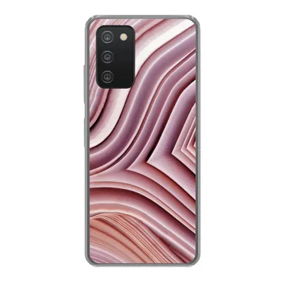 Produktbild von MuchoWow® Handyhülle Schutzhülle Hülle für Samsung galaxy a73 Natursteine - Rosa - Großaufnahme Silikon Softcase Handy Hülle - Handyhülle