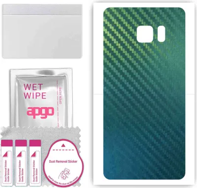 Produktbild von apgo Rückseite Schutzfolie, Skin, kompatibel mit Samsung Galaxy Note 7, Hinten Displayschutzfolie aus Vinylfolie, kratzfest, einfache Montage - Kohlenstoff-Chamäleon CAKA1