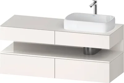 Produktbild von DURAVIT QA4766022840010 QTG KWTU WH Ek. 1400x550x600 Wß Smt H