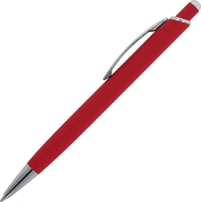 Produktbild von 5x Kugelschreiber / aus Metall / mit Soft Touch / Farbe: rot