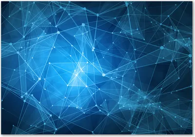 Produktbild von Tulup® Glas-Bild - 100 x 70 - Wandbild aus Glas - Wandkunst - Wandbild hinter gehärtetem Sicherheitsglas - Sonstige - Blaue Linien - Blau