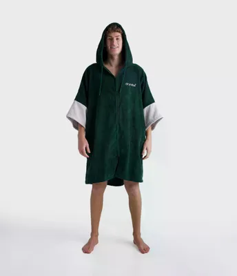 Produktbild von DRYROBE Fullzip Handtuchmantel Baumwolle Grün M