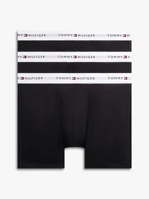 Obrázok produktu pre Tommy Hilfiger, balenie 3 pánskych boxeriek s logom, čierna farba (čierna/čierna)
