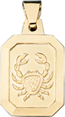 Produktbild von JOBO Anhänger Sternzeichen Krebs 333 Gold Gelbgold teilmattiert