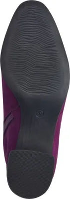 Produktbild von MARCO TOZZI Damen Stiefelette samtig weich Blockabsatz 2-25364-43, Größe:39 EU, Farbe:Violett