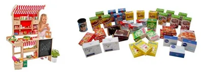 Produktbild von Tanner der kleine Kaufmann Großer Marktstand, mit 40 Teiligem Set