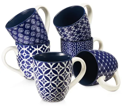 Immagine prodotto di Set di 6 tazze da caffè in porcellana con design tradizionale