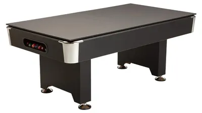 Produktbild von Billardtisch Abdeckplatte 7 ft San Diego Schwarz, 2-teilig