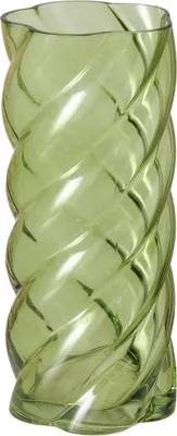 Zdjęcie produktu dla Wazon szklany z połyskiem CURVO, 30 cm