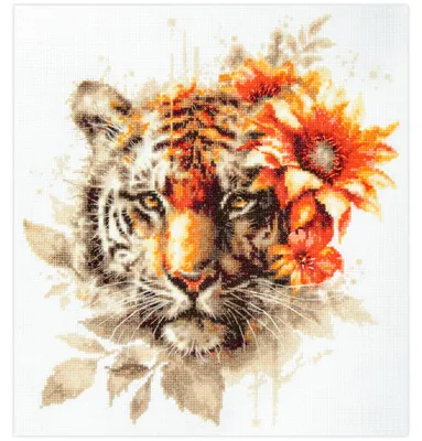Zdjęcie produktu dla Zestaw do haftu krzyżykowego Magic Needle „Tygrys bengalski”, schemat, 24 x 26 cm
