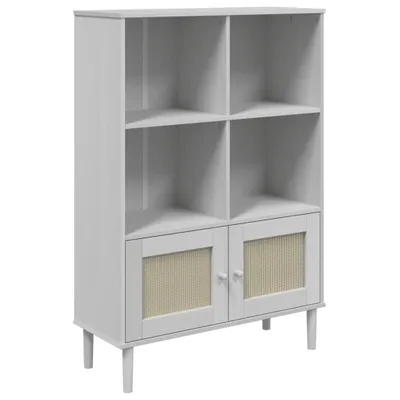 Zdjęcie produktu dla VidaXL 358062, Biały, Drewno, Drewno, Drewno sosnowe, Technorattan, Drewno, 900 mm, 350 mm