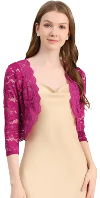Productafbeelding van Dames Caban Jack met Opstaande Kraag - Mulberry Rood