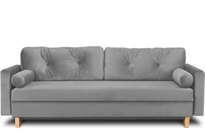 Obrázek produktu pro Rozkládací pohovka Konsimo pro 3 osoby s rozkládací plochou na ležení 196x150 cm "ERISO", šedá, látka, skandinávská, 220x80x100cm