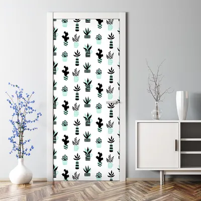 Produktbild von Dekorative Türposter selbstklebend Klebefolie Wandaufkleber Tür dekoration Vektorgrafik 70 x 200 cm