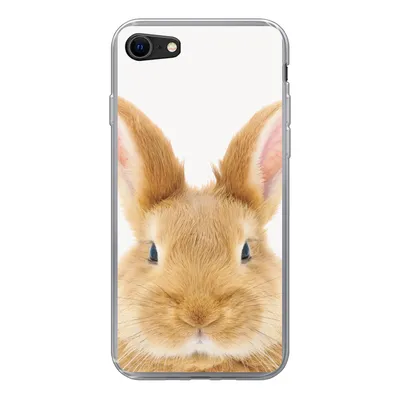 Produktbild von MuchoWow® Handyhülle Schutzhülle Hülle für iPhone SE 2020 Kinder - Kaninchen - Kind - Mädchen - Jungen Silikon Softcase Handy Hülle - Kartenbesitzer