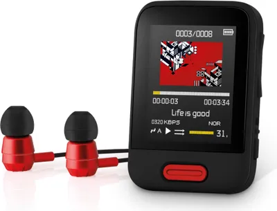 Obrázok produktu pre SENCOR SFP 7716 BK MP3/MP4 prehrávač 16 GB s Bluetooth 16 GB vnútorná pamäť Bluetooth 4.1, 1,8" TFT displej, 160 × 128 px Podpora AMV video formátu Podpora AVI...