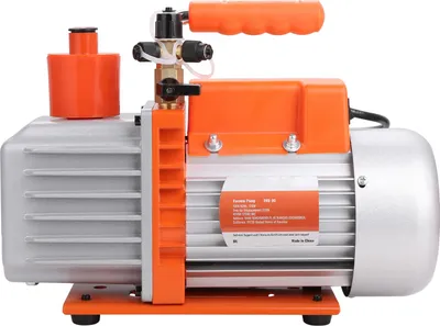 Image de Pompe à vide SucceBuy 198 L/min, vanne rotative à 2 étages HVAC, 370 W, raccords SAE 6,35 mm & 9,5 mm, raccord ACME 12,7 mm, convient pour les réparations HVAC et l'entretien des systèmes de refroidissement