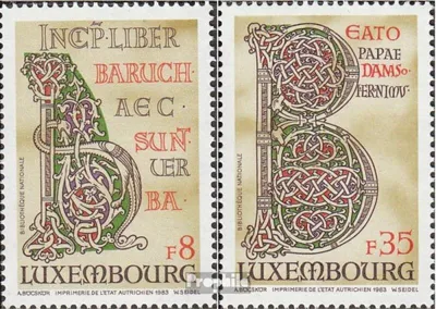Produktbild von Briefmarken Luxemburg 1983 Mi 1076-1077 (kompl.Ausg.) postfrisch Riesenbibel