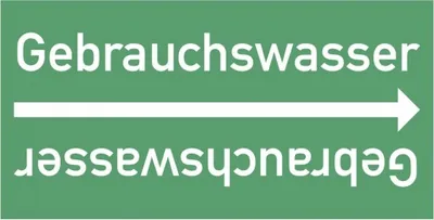 Produktbild von Dreifke® Rohrleitungsband Gebrauchswasser, DIN 2403, ab Ø 15mm, grün/weiß, 33...