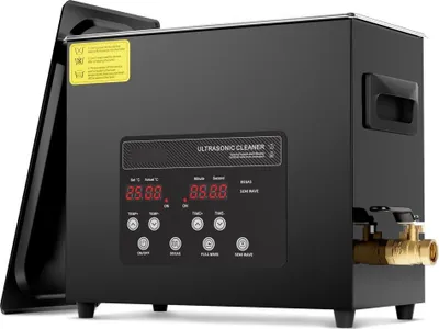 Immagine prodotto di Pulitore a ultrasuoni 6L - Con riscaldatore a cestello e timer - Potenza di 180W per una pulizia accurata