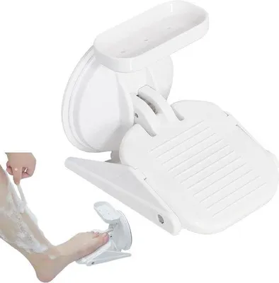 Obrázok produktu pre Protiskluzová opierka na nohy do sprchy z nehrdzavejúcej ocele do kúpeľne