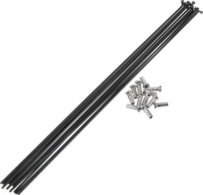 Produktbild von Fahrradspeichen 14G 287mm Länge Fahrradrad Speichen 304 Edelstahl Schwarz 1 Satz