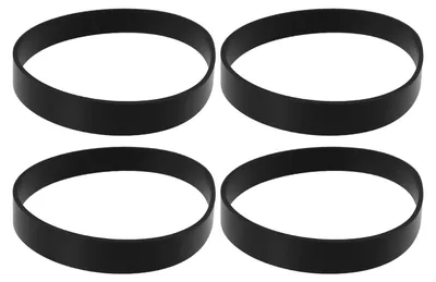 Staubsaugerriemen 4er-Pack, kompatibel mit Hoover-Modellen, schwarz