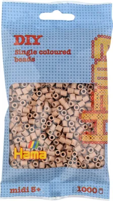Produktbild von Hama Bügelperlen midi cappuccino im Beutel 5,0 mm 1.000 Bügelperlen