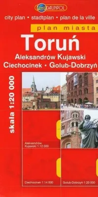 Immagine prodotto di Torun. Aleksandrów Kujawski. Ciechocinek. Golub-Dobrzyń. Pianta della città in scala 1:20 000