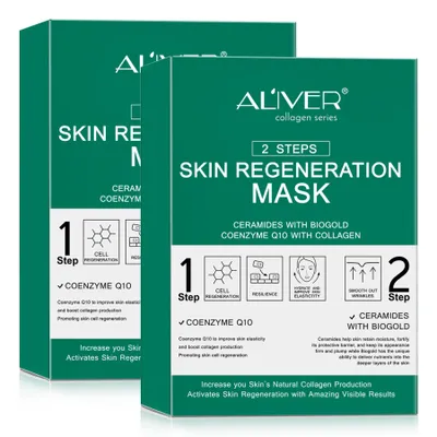 Produktbild von Gesichtsmaske Tuchmaske 2-Step-System Anti-Aging Pflege mit Kollagen Coenzym Q10