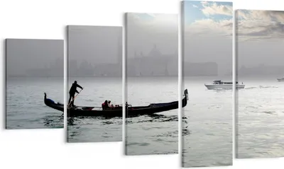 Produktbild von Bild auf Leinwand - Leinwandbild - Venedig italien stadt wasser - 100x60cm - Wand Bild - Wanddeko - Leinwanddruck - Bilder - Kunstdruck - Wanddekoration - Leinwand bilder - Wandkunst - EG100x60-2669