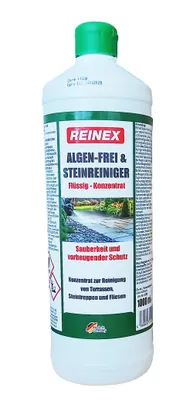 Produktbild von ALGEN-FREI & STEINREINIGER 1L Konzentrat 1000ml Pflasterreiniger Fliesenreiniger Fliesen Stein Reiniger Reinex 68